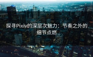 探寻Pixiv的深层次魅力：节奏之外的细节点燃