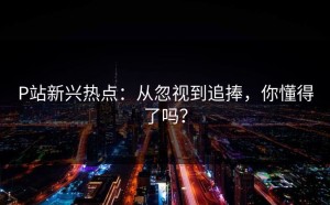 P站新兴热点：从忽视到追捧，你懂得了吗？