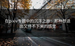 在pixiv专题中的沉浮之旅：那种想退出又停不下来的感觉