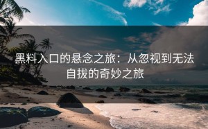 黑料入口的悬念之旅：从忽视到无法自拔的奇妙之旅