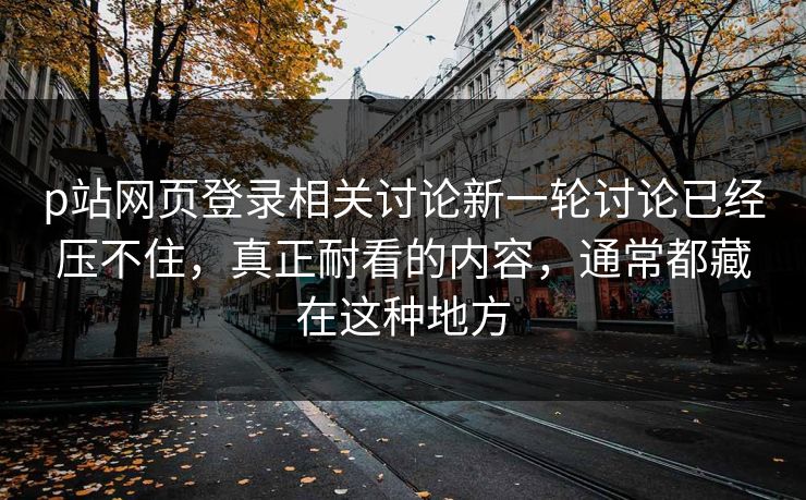 p站网页登录相关讨论新一轮讨论已经压不住，真正耐看的内容，通常都藏在这种地方