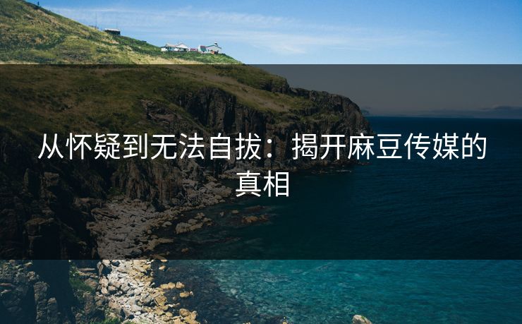 从怀疑到无法自拔：揭开麻豆传媒的真相